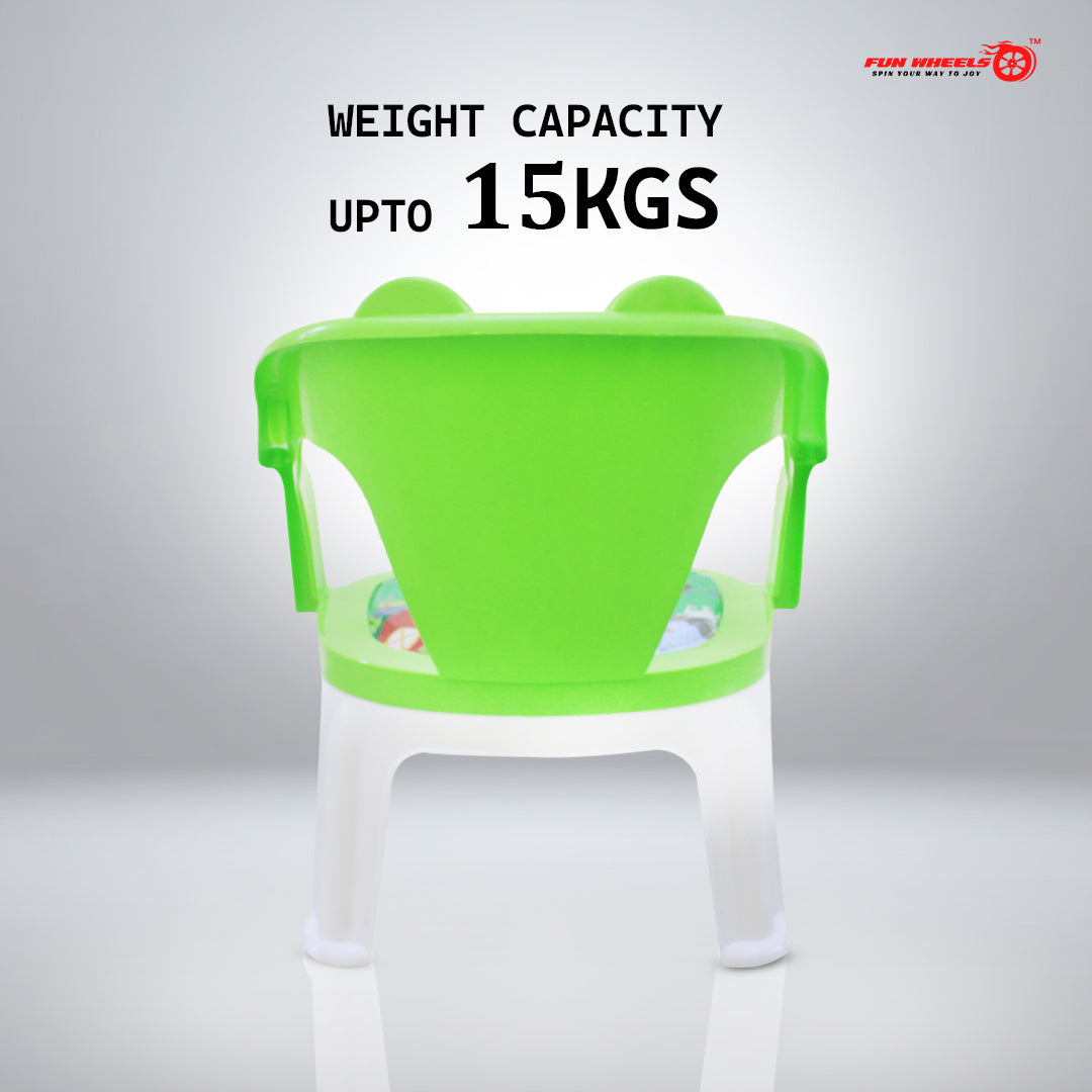 Fun Wheels FWCH-02 Baby Feeding Chair with Removable Tray | Kids Plastic Chair