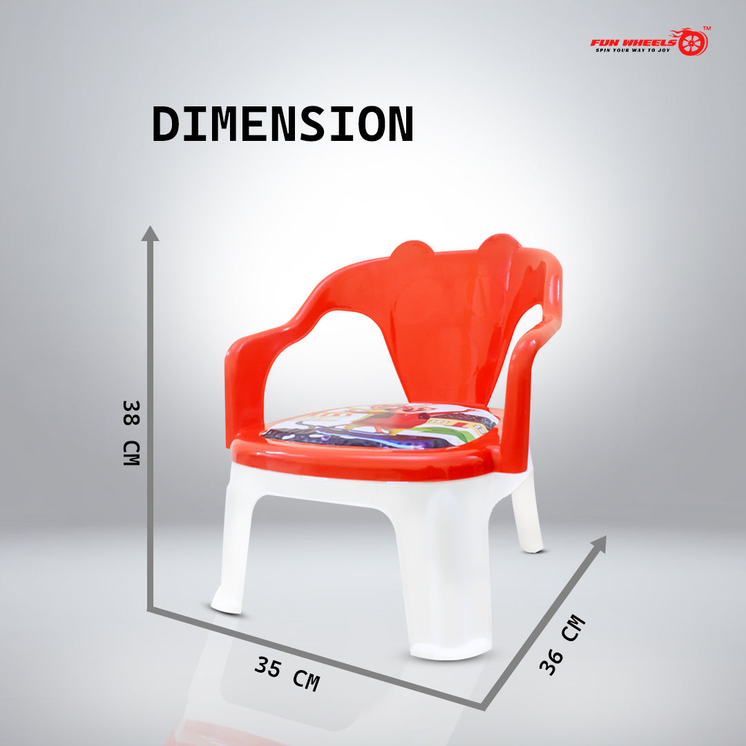 Fun Wheels FWCH-02 Baby Feeding Chair with Removable Tray | Kids Plastic Chair