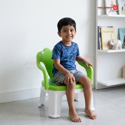 Fun Wheels FWCH-02 Baby Feeding Chair with Removable Tray | Kids Plastic Chair