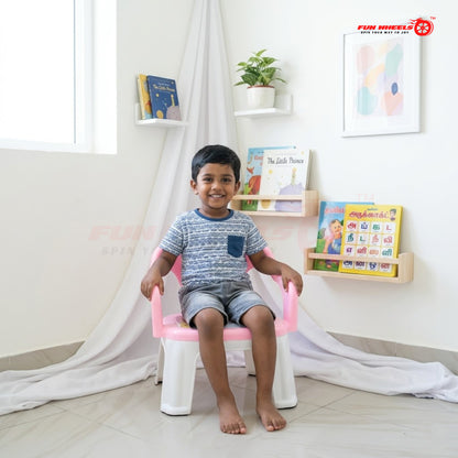 Fun Wheels FWCH-02 Baby Feeding Chair with Removable Tray | Kids Plastic Chair