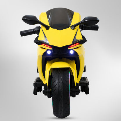 Fun Wheels FWB-03 NitroVolt Pro Kids Electric Ride-On Sports Bike with RGB Wheel Lights
