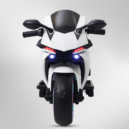 Fun Wheels FWB-03 NitroVolt Pro Kids Electric Ride-On Sports Bike with RGB Wheel Lights