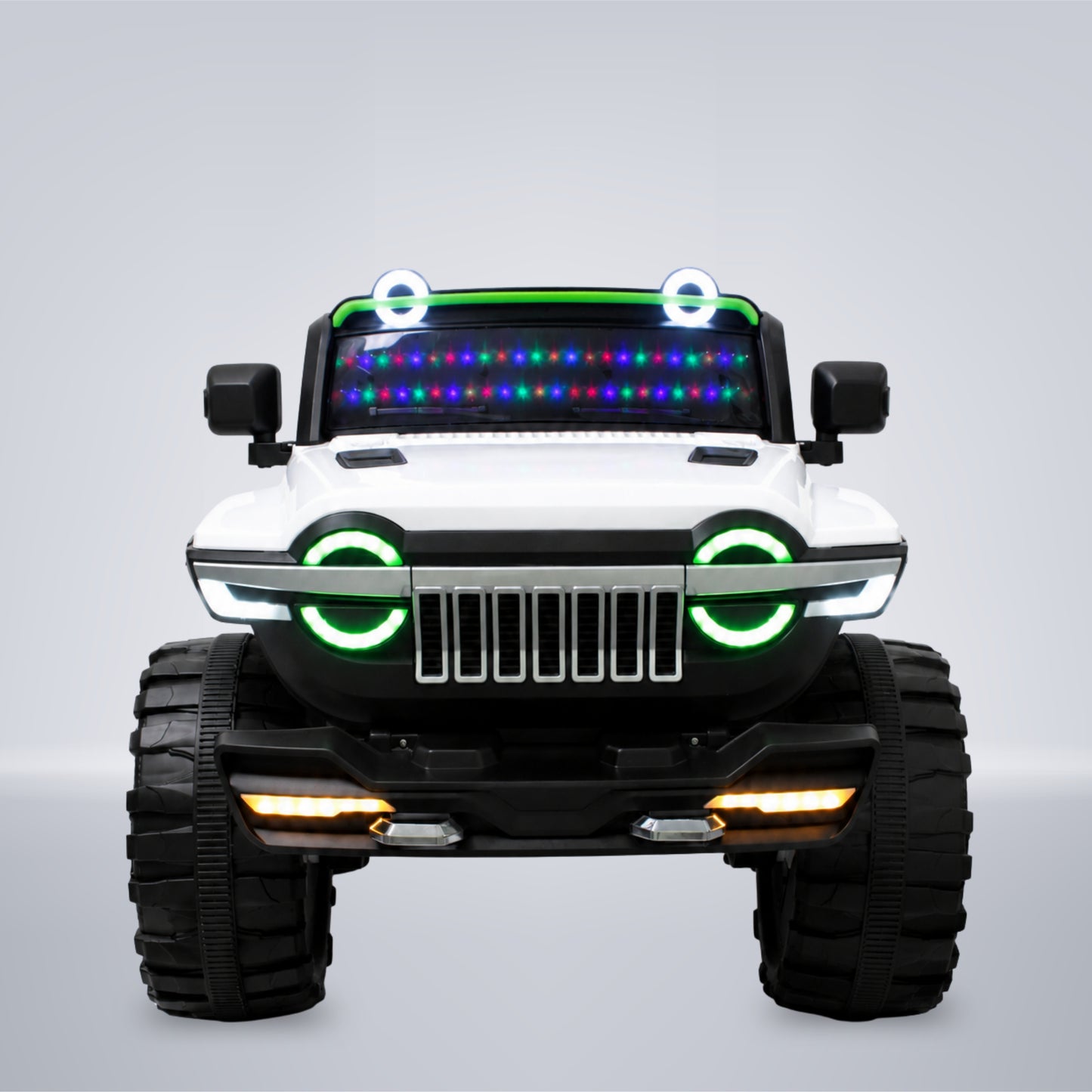 FWJ-17 Kids Electric Ride On Jeep with Remote ,Music Player&RGB Windshield Light