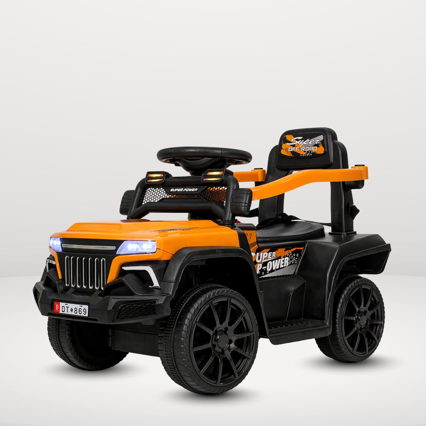 Fun Wheels FWJ-07 Kids Battery Operated Ride-On Jeep Car with LED Lights