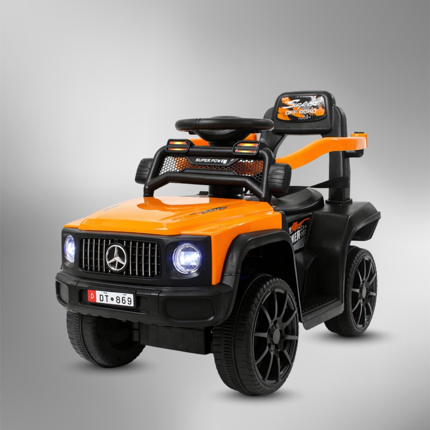 Fun Wheels FWJ-08 Kids Battery Operated Ride-On Jeep Car with LED Lights