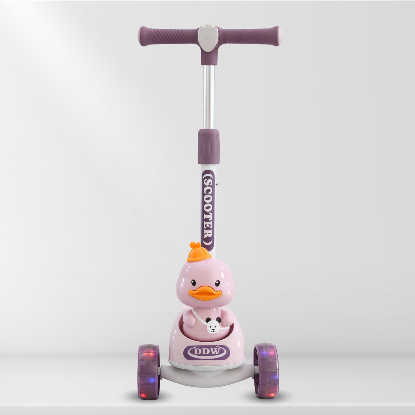 Fun Wheels FWKS-03 Cute Duck Design Kids Scooter with LED Flash Wheels