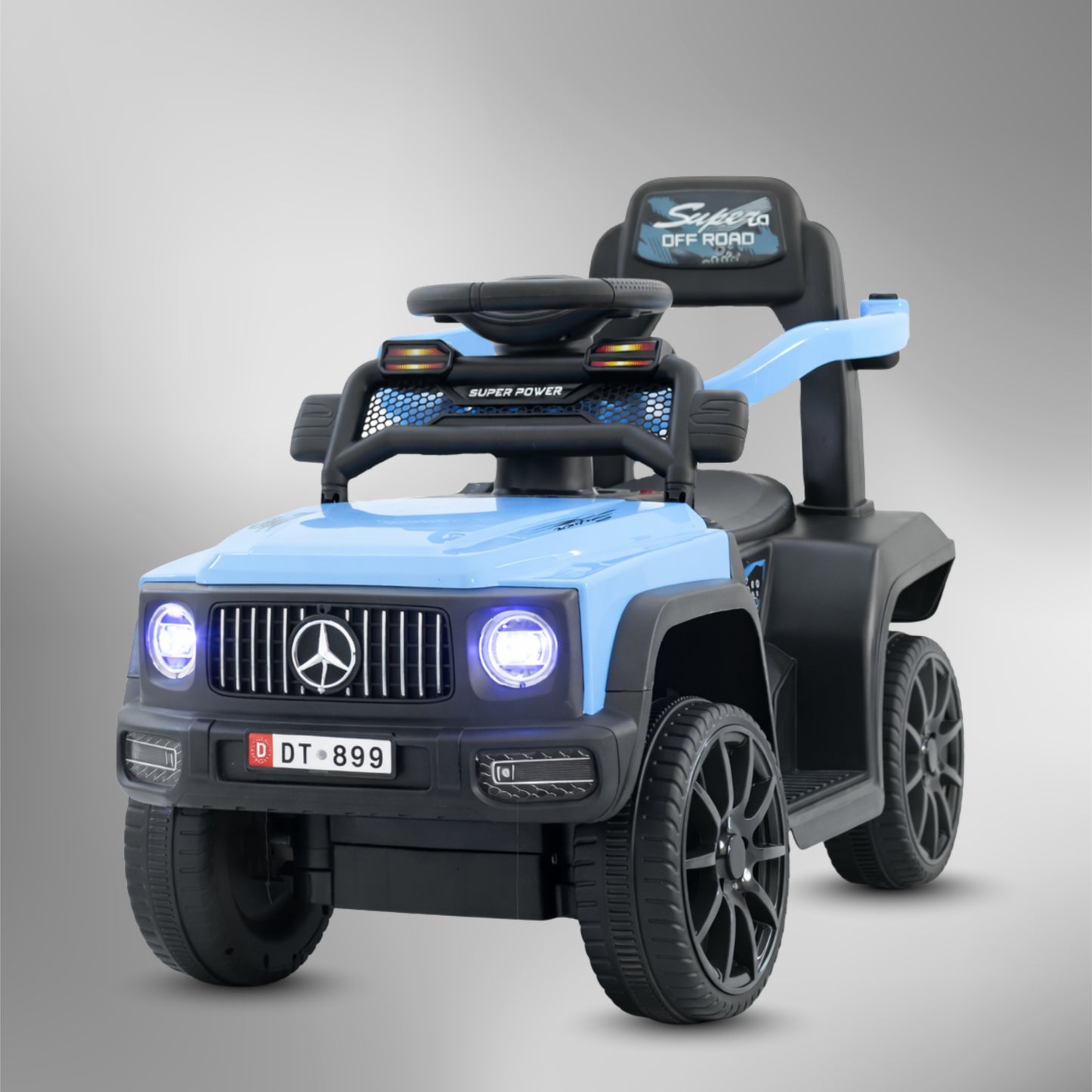 Fun Wheels FWJ-08 Kids Battery Operated Ride-On Jeep Car with LED Lights
