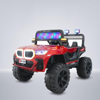 Fun Wheels FWJ-16 Kids Electric Ride On Jeep 4x4 with LED Lights & Music |Kids Battery Car Jeep