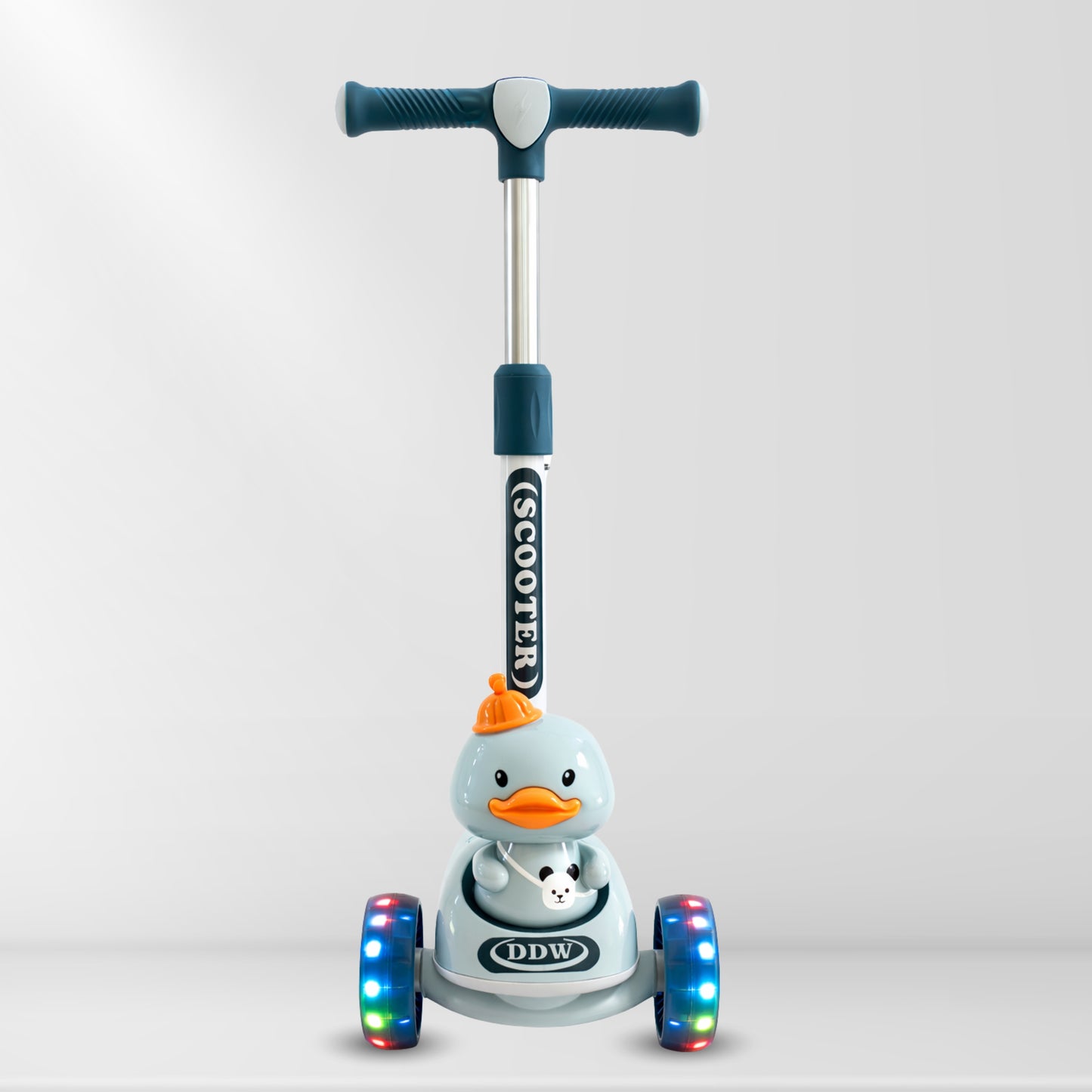 Fun Wheels FWKS-03 Cute Duck Design Kids Scooter with LED Flash Wheels