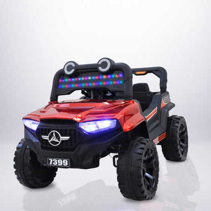 Fun Wheels Battery Operated 4x4 Kids Jeep with RGB Lights Model FWJ-14