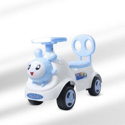 Fun Wheels FWPC-07 Cute Bunny Theme Kids Ride-On Push Car with Steering Handle for Toddlers