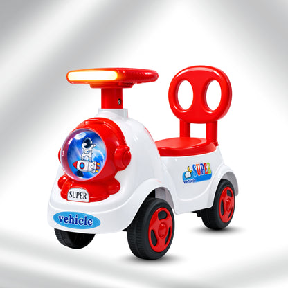 Fun Wheels FWPC-06 Astronaut Theme Kids Ride-On Push Car with Light & Music for Toddlers