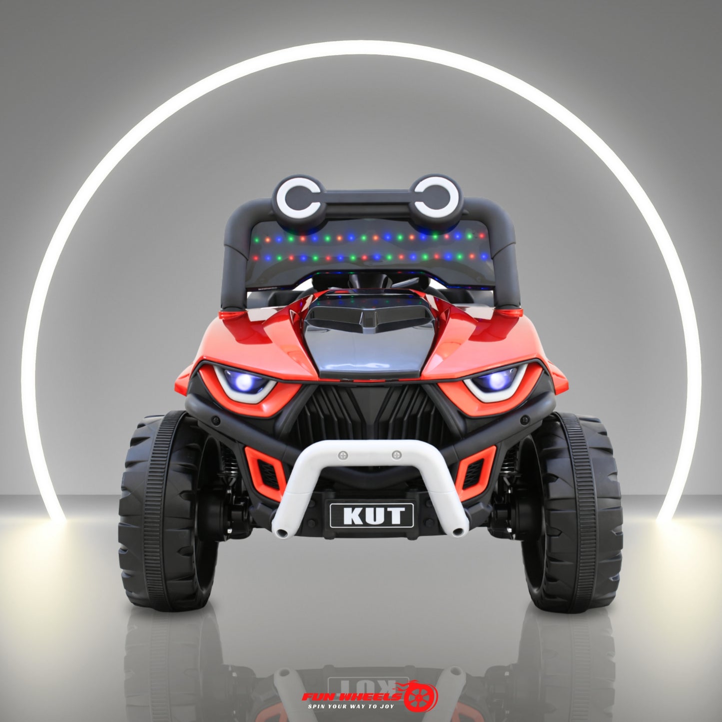 Fun Wheels FWJ-13 KUT Kids Electric Ride-On Car, LED Lights, Off-Road Wheels Jeep