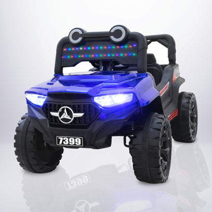 Fun Wheels Battery Operated 4x4 Kids Jeep with RGB Lights Model FWJ-14