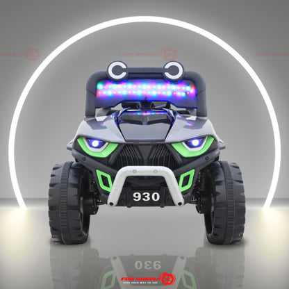 Fun Wheels FWJ-13 KUT Kids Electric Ride-On Car, LED Lights, Off-Road Wheels Jeep