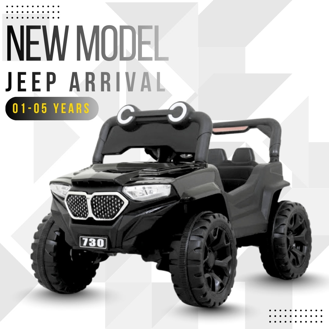 Fun Wheels FWJ-10 Kids Electric Ride-On Jeep with LED Lights, Music & Rechargeable Battery Jeep