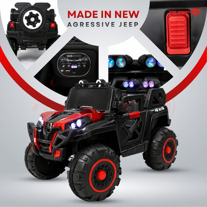 FWJ-18 Predator 4x4 12V Battery Operated Ride On Jeep for Kids Jeep