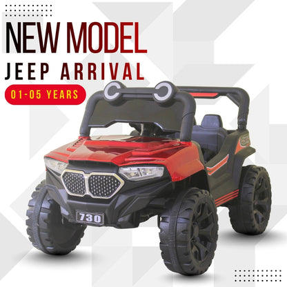 Fun Wheels FWJ-10 Kids Electric Ride-On Jeep with LED Lights, Music & Rechargeable Battery Jeep