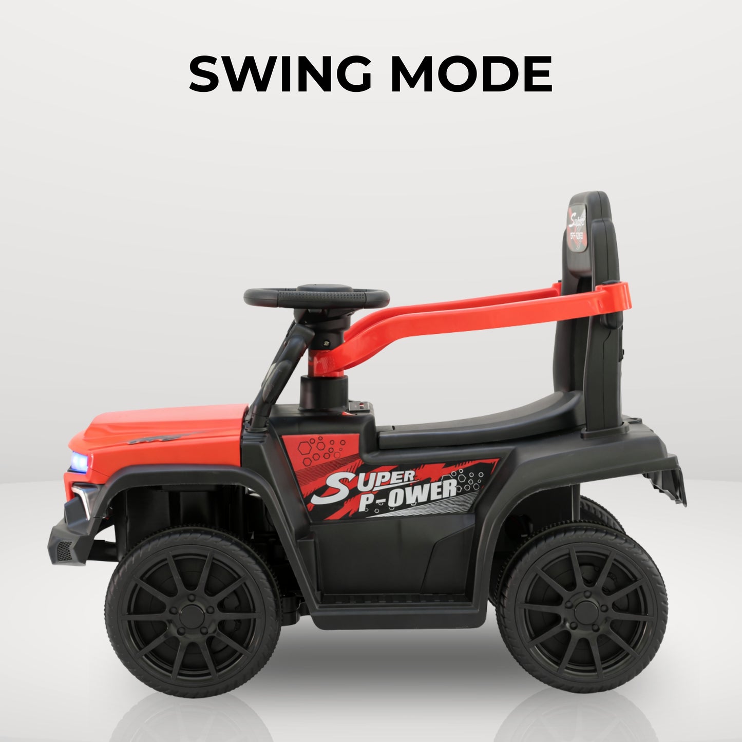 Fun Wheels FWJ-07 Kids Battery Operated Ride-On Jeep Car with LED Lights