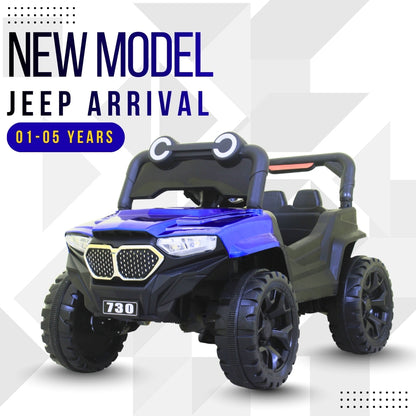 Fun Wheels FWJ-10 Kids Electric Ride-On Jeep with LED Lights, Music & Rechargeable Battery Jeep