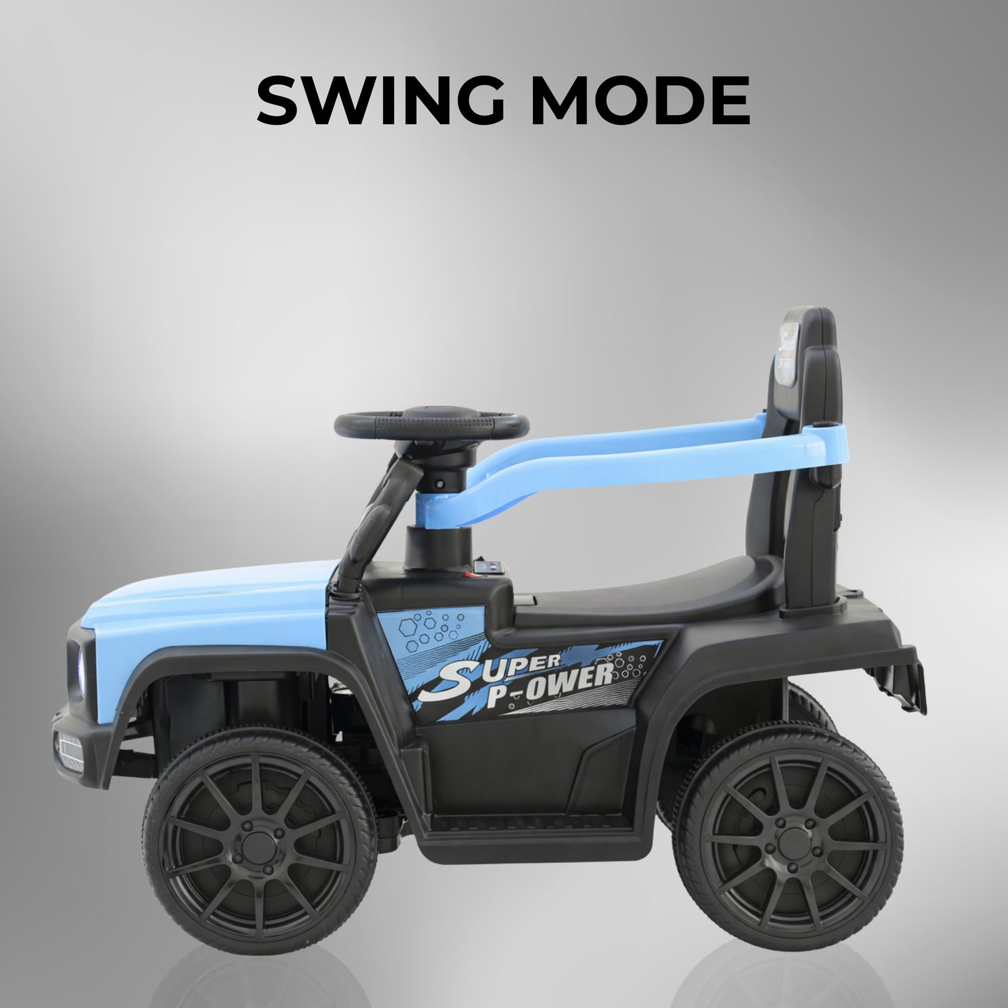 Fun Wheels FWJ-08 Kids Battery Operated Ride-On Jeep Car with LED Lights
