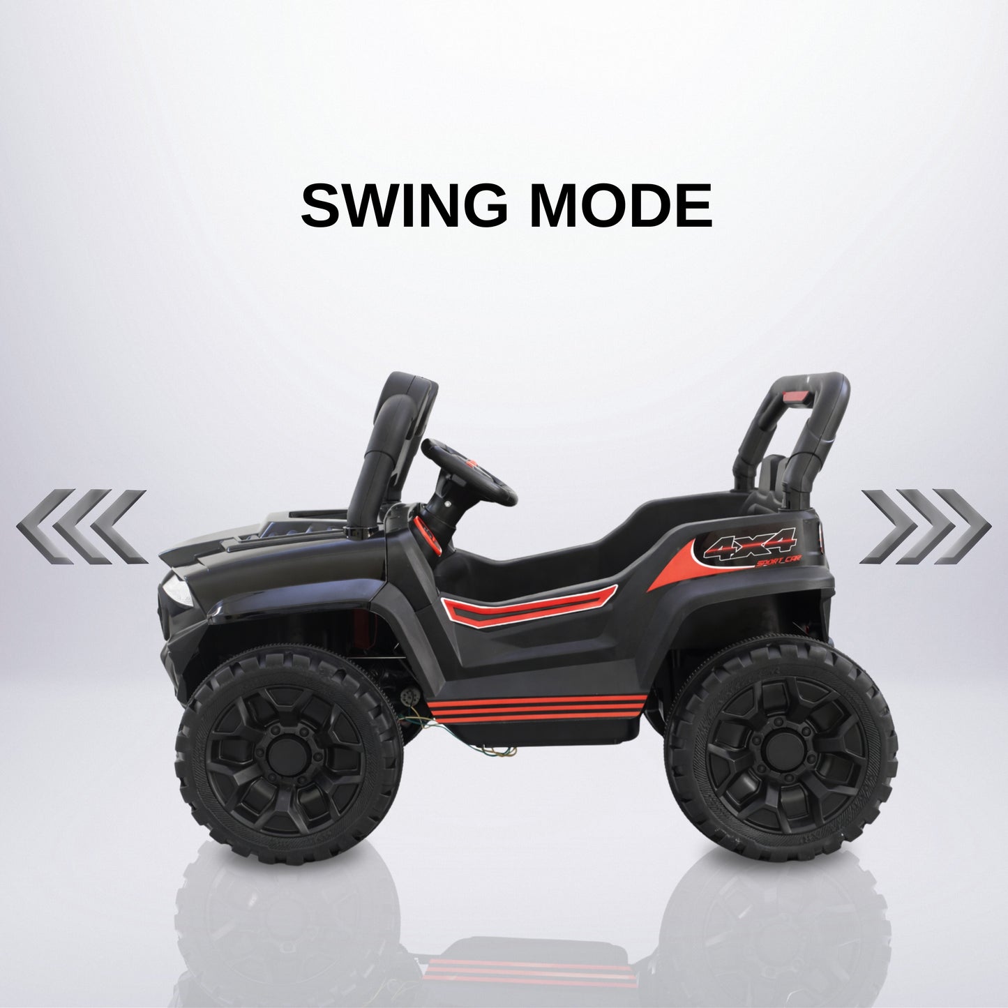 Fun Wheels Battery Operated 4x4 Kids Jeep with RGB Lights Model FWJ-14