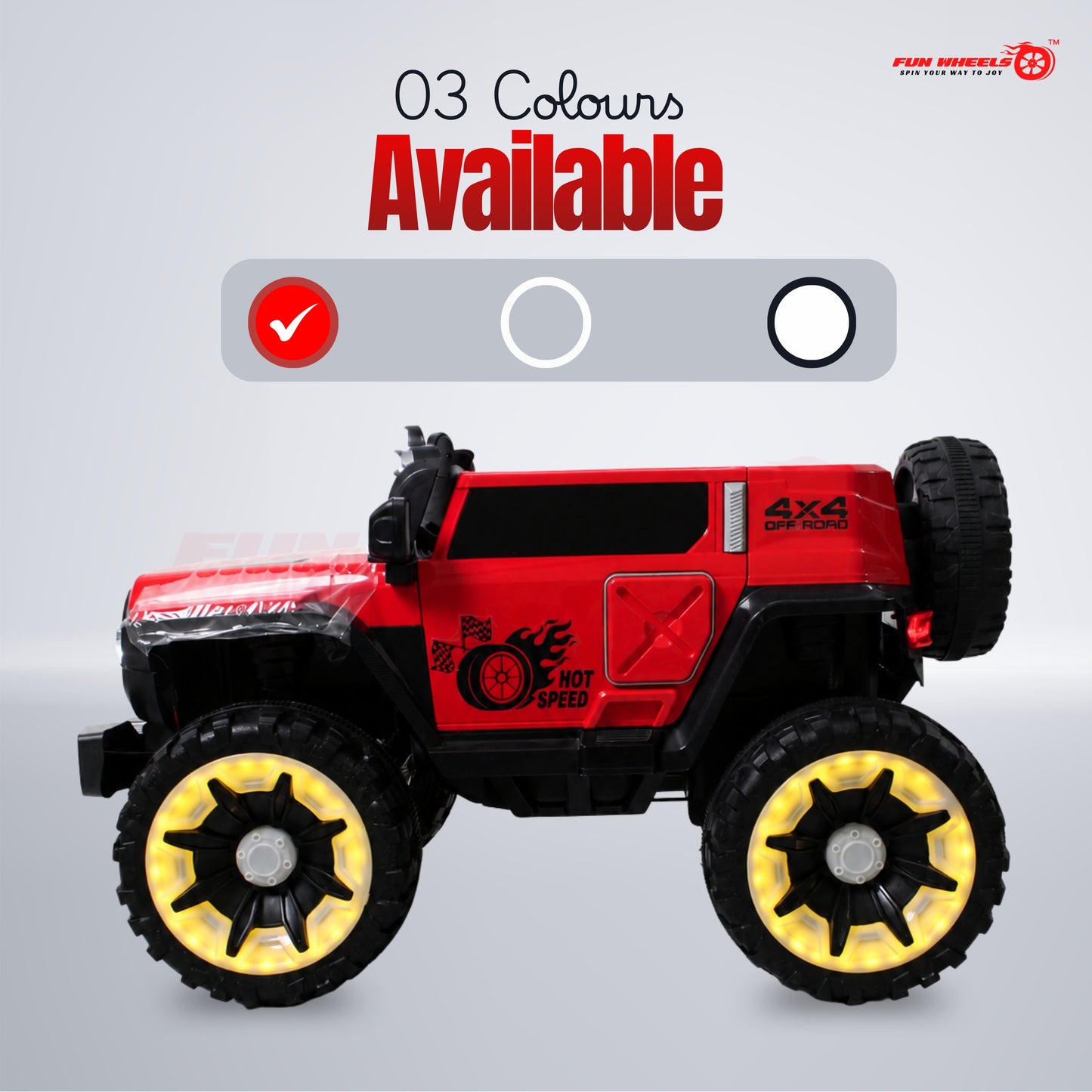 FWJ-17 Kids Electric Ride On Jeep with Remote ,Music Player&RGB Windshield Light