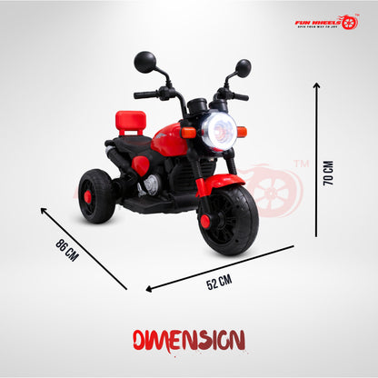 Fun Wheels FWB-01 ThunderMini Rider Kids Electric Bike with LED Headlight | Music & Sound Bike