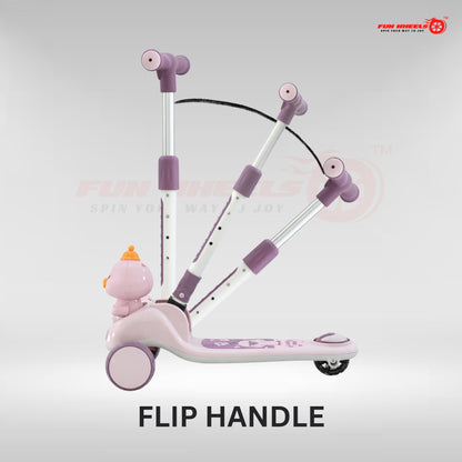Fun Wheels FWKS-03 Cute Duck Design Kids Scooter with LED Flash Wheels