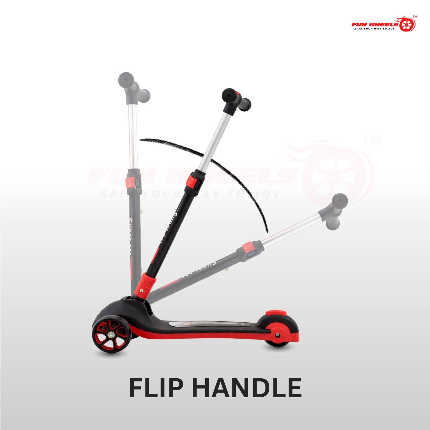 Fun Wheels FWKS-01 RocketPeppy Kids Beginner Scooter | Safe & Stable Ride | Adjustable Handlebar