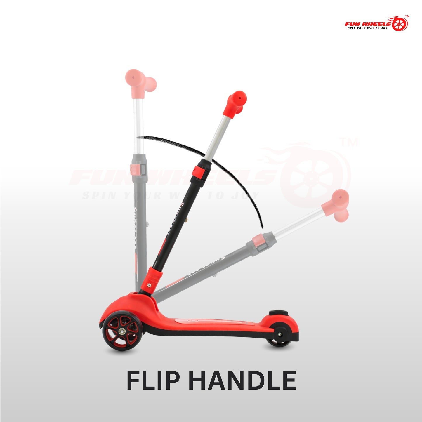 Fun Wheels FWKS-01 RocketPeppy Kids Beginner Scooter | Safe & Stable Ride | Adjustable Handlebar