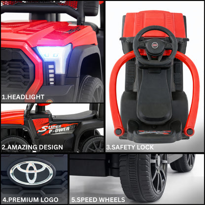 : Fun Wheels FWJ-06 Kids Battery Operated Ride-On Jeep Car with LED Lights