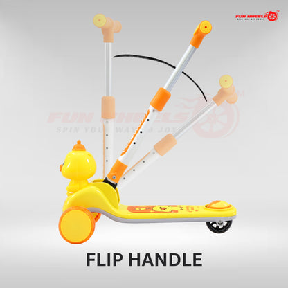Fun Wheels FWKS-03 Cute Duck Design Kids Scooter with LED Flash Wheels