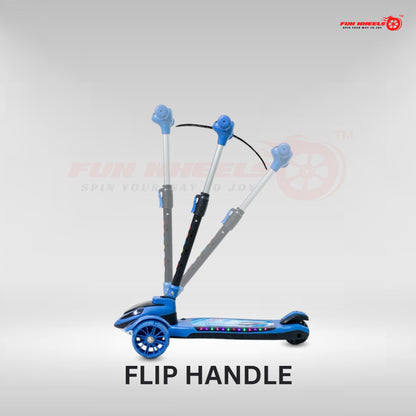 Fun Wheels FWKS-02 Bullet Kids 3 Wheel Scooter with Adjustable Handle