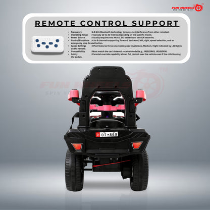 : Fun Wheels FWJ-06 Kids Battery Operated Ride-On Jeep Car with LED Lights