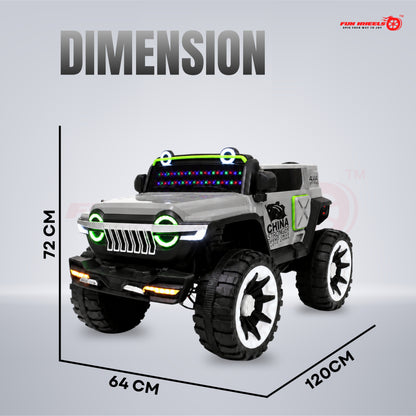 FWJ-17 Kids Electric Ride On Jeep with Remote ,Music Player&RGB Windshield Light