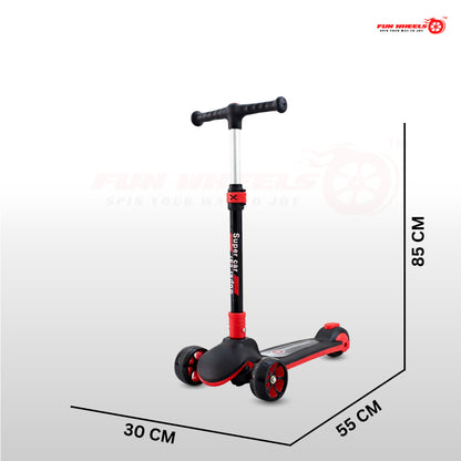 Fun Wheels FWKS-01 RocketPeppy Kids Beginner Scooter | Safe & Stable Ride | Adjustable Handlebar