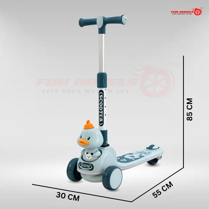 Fun Wheels FWKS-03 Cute Duck Design Kids Scooter with LED Flash Wheels