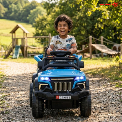 Fun Wheels FWJ-07 Kids Battery Operated Ride-On Jeep Car with LED Lights
