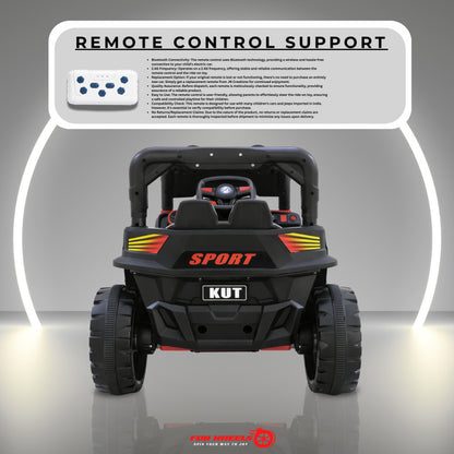 Fun Wheels FWJ-13 KUT Kids Electric Ride-On Car, LED Lights, Off-Road Wheels Jeep