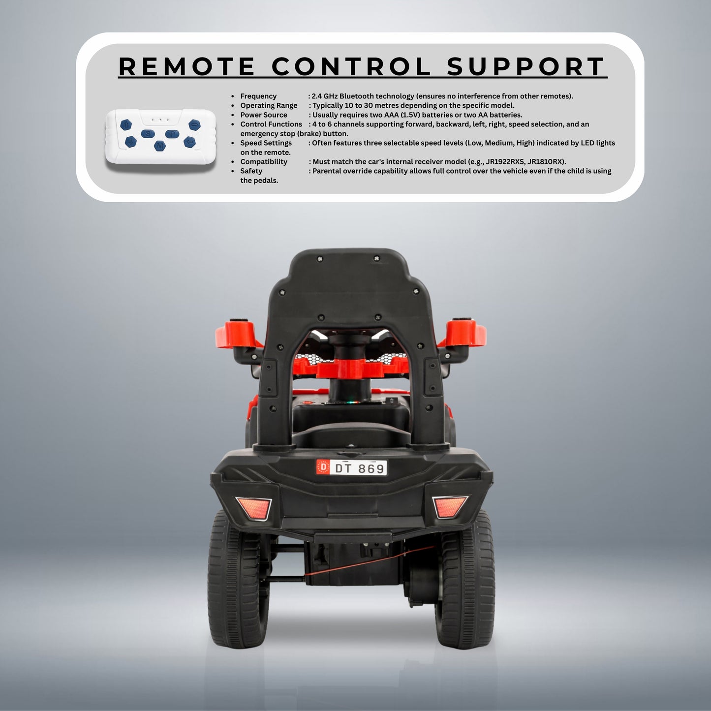 : Fun Wheels FWJ-06 Kids Battery Operated Ride-On Jeep Car with LED Lights