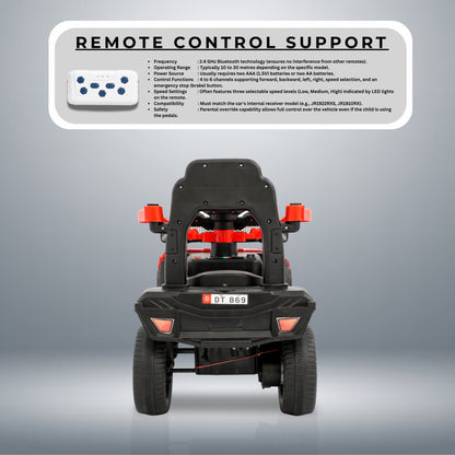 : Fun Wheels FWJ-06 Kids Battery Operated Ride-On Jeep Car with LED Lights