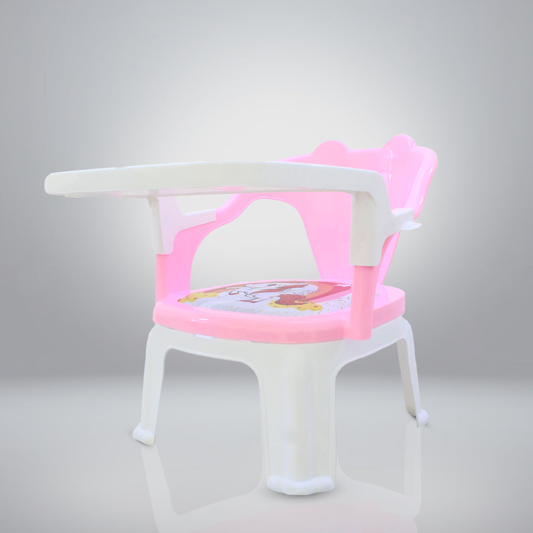 Fun Wheels FWCH-02 Baby Feeding Chair with Removable Tray | Kids Plastic Chair