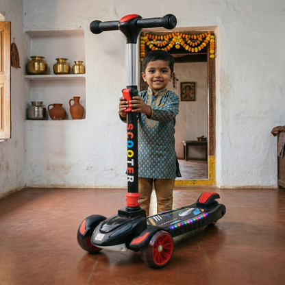 Fun Wheels FWKS-02 Bullet Kids 3 Wheel Scooter with Adjustable Handle